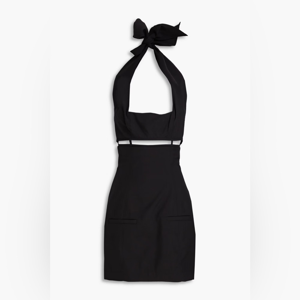 Jacquemus Black Mini Halter Dress
